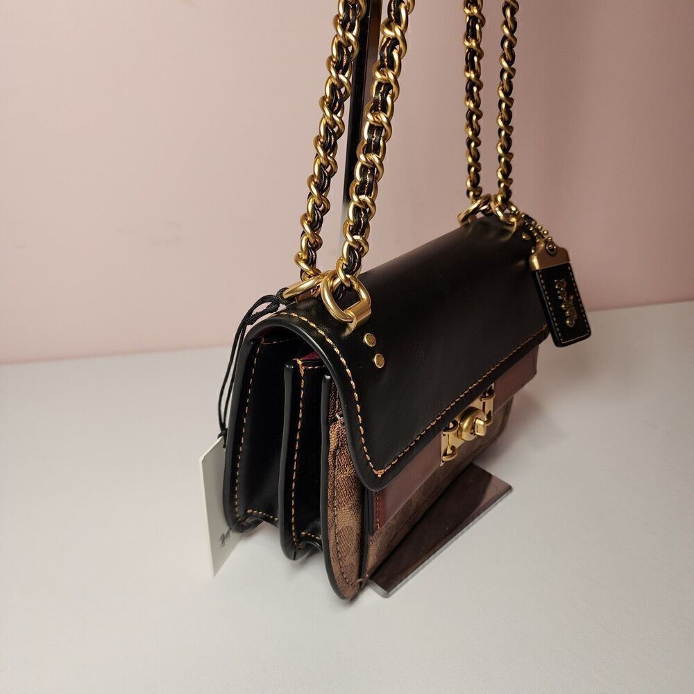 NWT COACH CF200 Troupe Crossbody Signature Canvas - Picture 4 of 9